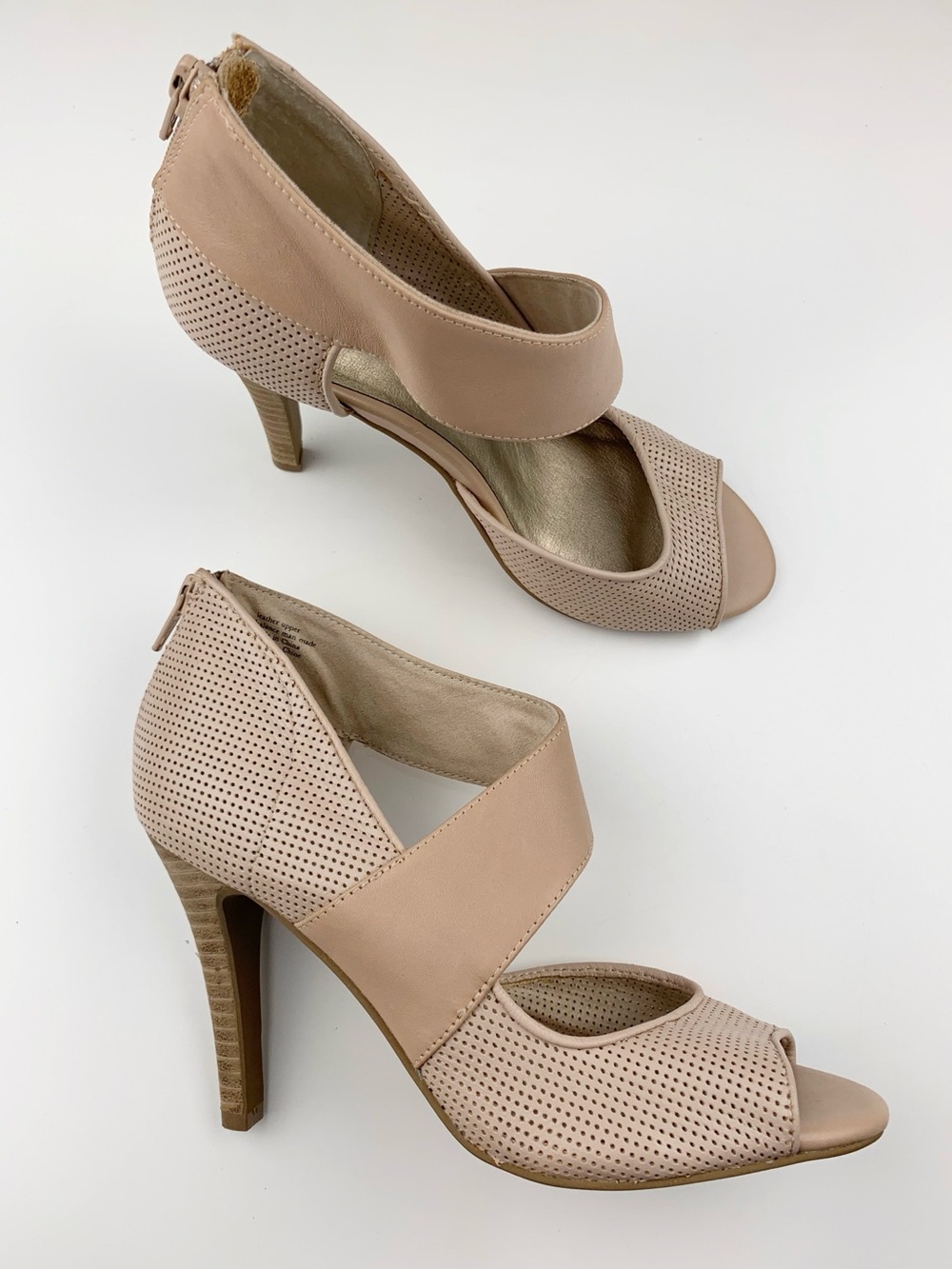 Seychelles Amulet Pumps Sandals Pink Cream Leather High Heels Women's 6.5